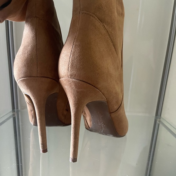 Jessica Simpson Hazelnut Microsuede Heel Boot - Picture 8 of 10